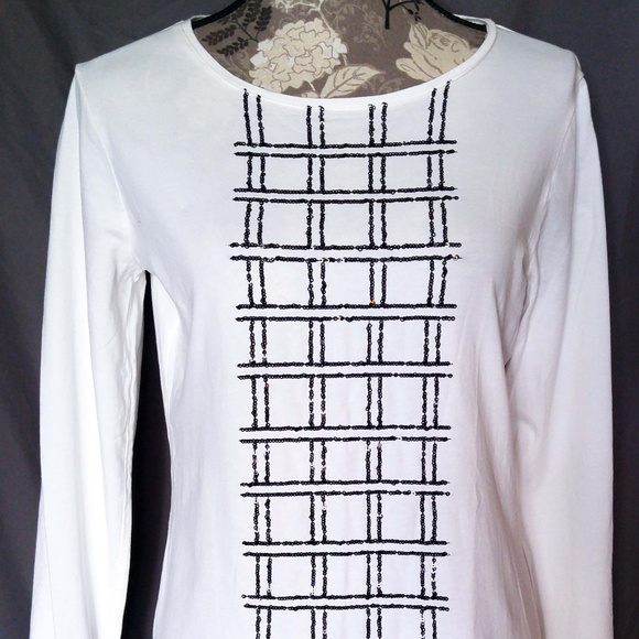 Ann Taylor Tops - NWOT Sz M Ann Taylor White Sequin Top